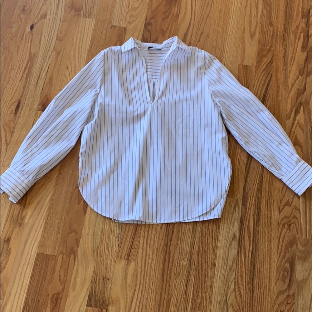 Vince stripped cotton shirt XXS
